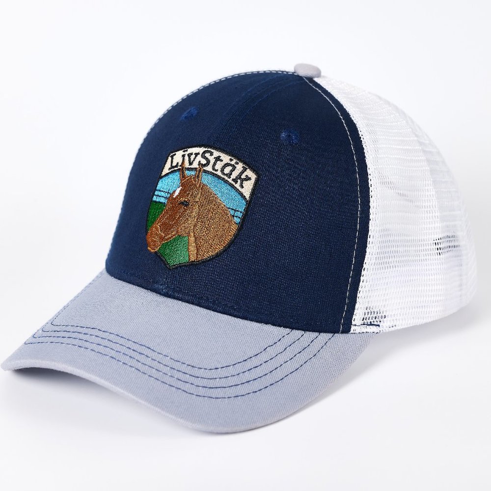 LIVSTAK TRUCKER HAT, HORSE DESIGN, ADJUSTABLE SNAPBACK , FASHION HATS C1LVK01
